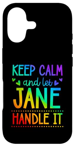 Keep Calm And Let Jane Handle It Chill ���O �X�}�z�P�[�X iPhone 17 �p