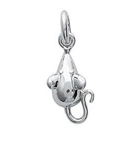 Les Plaisirs de Stella Anhänger aus Sterling-Silber 925/000 - Maus - Schmuck Damen Herren Unisex Kinder Jungen Mädchen Les Plaisirs de Stella Anhänger aus Sterling-Silber 925/000 - Maus - Schmuck Damen Herren Unisex Kinder Jungen Mädchen