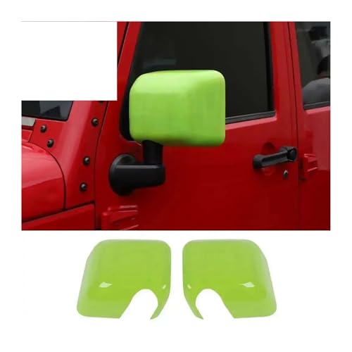 Car Rear View Mirror Shell Cover for JK 2007-2017 | Exterior Accessories(Light green)