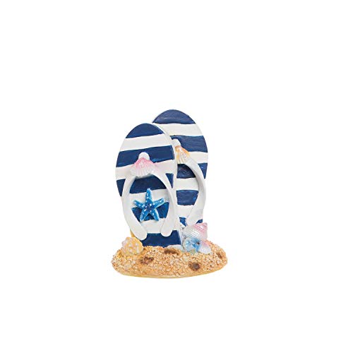 Beachcombers Resin Nautical Flip Flop Figure Figurine Gift Souvenir Home Decor Beach Coastal Ocean Sea Life 2.36 x 1.77 x 2.95 Blue