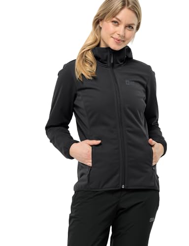 Jack Wolfskin Damen Windhain Hoody W Jacket, Schwarz, L EU