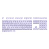 EPOMAKER AegisSil Keycap Set, Silicone Material, Cherry Profile, 113 Keys, 65%/75%/96%/Full Size, Custom Keyboard Keycaps Set for Cherry MX, Kailh, Outemu, Gateron Mechanical Gaming Keyboard (Purple)