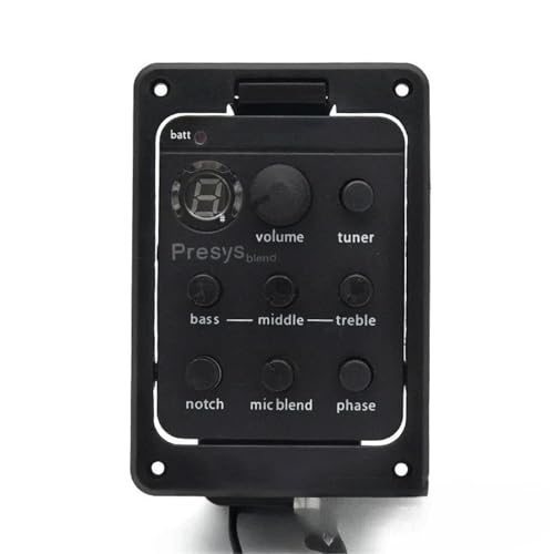 ピックアップ 4 バンドアコースティックギターピックアップチューナー 301/201 マイクブレンドプリアンプ EQ チューナーギターアンプギタートラス(B 301)