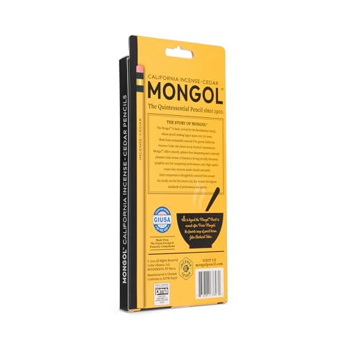 Lápices Mongol Classic Incense Cedar HB 12 unidades miniatura 5