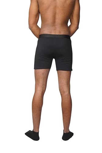 Men's Boxers Soft Breathable Comfortable Flexible Athletic and Daily Underwear 5-Pack4