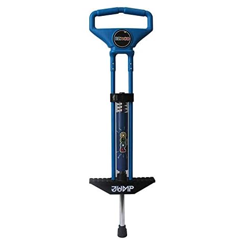 Rexco Pogo Stick Spring Powered For Childrens Kids Girls Boys Jumping Bounce Jump Toy Outdoor Game[Blue] Cover