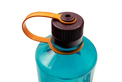 Image of Nalgene Sustain Tritan BPA-Free Water Bottle Made with Material Derived from 50% Plastic Waste (using ISCC certified mass balance), 32 OZ, Narrow Mouth, Teal (Pack of 6)