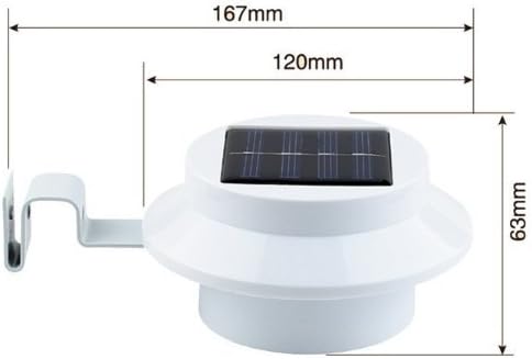 Xcellent Global 5 Pack 3 LED Solar Powered Energy Saver Fence Gutter Light Pathway Lamp with UV Light Keychain