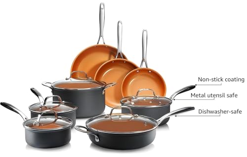 Gotham-Steel-Pro-13-Pc-set-Ceramic-Pots-and-Pans-Set-Non-Stick-Cookware-Sets-Pot-and-Pan-Set-Kitchen-Cookware-Sets-Ceramic-Cookware-Set-Hard-Anodized-Cookware-Set-Pot-Set-Dishwasher-Safe-Copper Gotham Steel Pro 13 Pc set Ceramic Pots and Pans Set Non Stick Cookware Sets Pot and Pan Set Kitchen Cookware Sets Ceramic Cookware Set Hard Anodized Cookware Set Pot Set Dishwasher Safe Copper