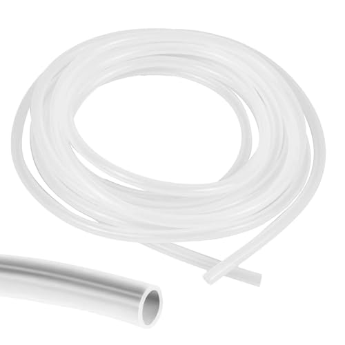 Manguera de silicona de 2 mm x 4 mm, 2 metros de manguera transparente de calidad alimentaria, 2 mm ID x 4 mm OD transparente, manguera de goma de silicona flexible, para aceite de aire, agua