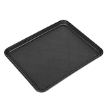 Cabilock プラスチック製シューズトレイ 多目的ブーツトレー 鉢植えトレイ 無臭 耐衝撃設計 靴底乾燥促進機能 屋内外対応 多用途使用シナリオ クラシックブラック 玄関 車内収納向け