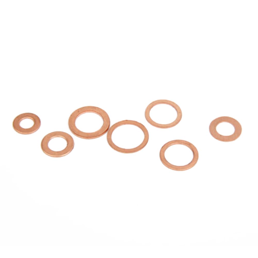 Generic 300pcs Copper Metric Sealing Washers Assortment Set to M20 - (Color: As Shown)