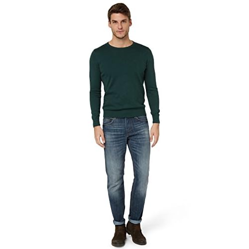 TOM TAILOR Herren Marvin Straight Jeans, 10281 - Mid Stone Wash Denim, 34W / 34L