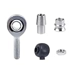 Rod End Bearing 5PCS XMR12 XML12 Metric Heim Joint + Spacer + Rubber Boots + Nut + Weldable Bung A Set of Rod End Bearing for Steering,Suspension, Traction Bar(Right Thread)