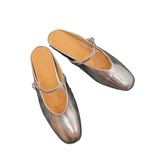 Womens Sandals Summer women's outdoor shoes with one-strap half-slippers and closed toe flat sandals