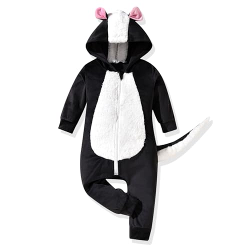 HINTINA Infant Baby Boys Girl Animal Hooded Jumpsuit Romper Halloween Christmas Clothes Fall Winter Clothing