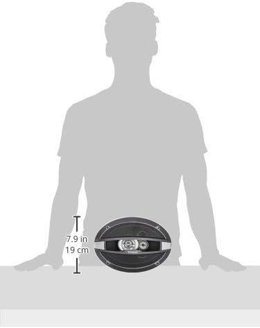 Diagram showing dimensions of Focal R-690C speaker