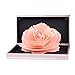 FONDUO 3D Pop Up Rose - Anillo de boda de compromiso, diseño de flores, color rosa