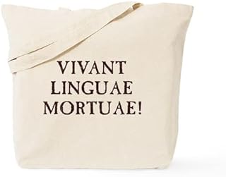 CafePress Long Live Dead Languages Latin Tote-Bag Natural Canvas Tote-Bag,Shopping-Bag