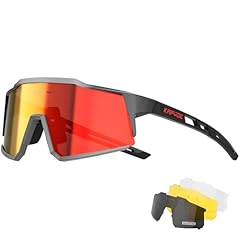 C08 Black Silver Frame / 4 Red Lens