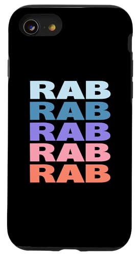 Funny Modern Repeated Text Design Rab �X�}�z�P�[�X iPhone SE (2020) / 7 / 8 �p