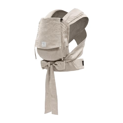 Portabebés Stokke Limas, Floral Beige (OCS) - Portabebés de media hebilla para recién nacidos - Tres opciones de transporte - Seguro desde el nacimiento y hasta 15 kg