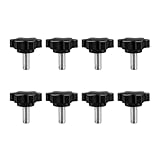 JOYSOG M6 Bolt Knob for Logitech G25 G27 G29 G920 G923 Simulator Steering Wheel Fixing Screws Threaded Knobs Quick Removal Replacement Parts(8Pcs/Set)