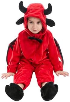 HSCTEK Baby Devil Costume - Newborn Infant Toddler Boys Girls Halloween Outfit