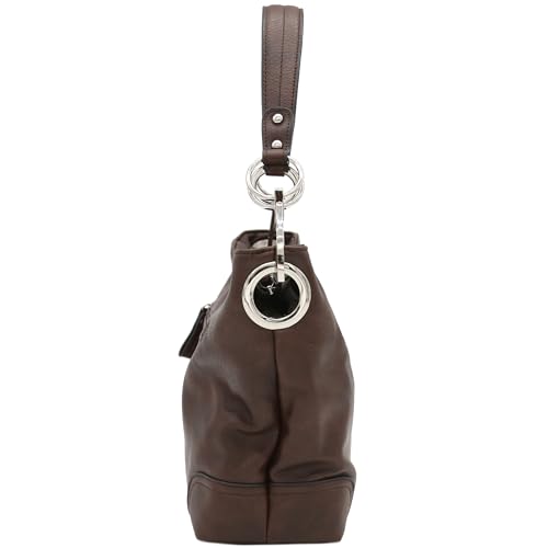 Image of Hobo Shoulder Bag with Big Snap Hook Hardware