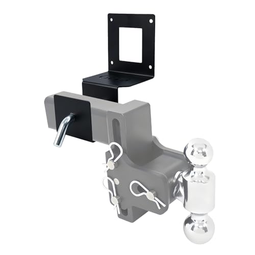 Truck Bed Hitch Holder for Ford BoxLink System 3 Receiver Hitch Storage Mount for F250 F350 F450 (2017-2025) Heavy Duty Trailer Hitch Organizer Truck Bed Accessories