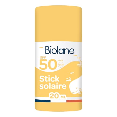 BIOLANE - Stick Solaire Bébé SPF 50 - Protection Visage