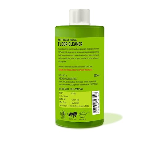 Image of Cleanezy 500 ml ANTI INSECT Herbal Floor Cleaner | Eco friendly & Biodegradable Natural Disinfectant | 99.9% Anti Bacterial Protection | With Power of Neem (500 ml)