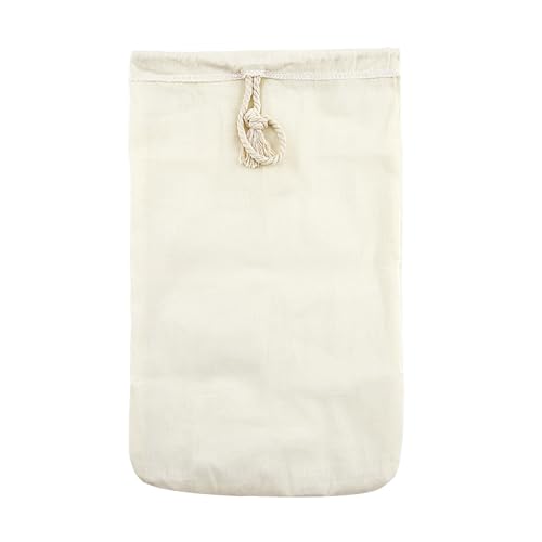 Bolsa de leche de nueces, algodón reutilizable para leche vegetal, leche de soja, leche de nueces, zumos de café y vino, ideal como bolsa de filtro de líquido para bebidas y preparaciones naturales