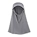 Muslim Girls Islamic Prayer Abayas with Hijab Ramadan Kaftan Abaya Robe Color Block Dresses Dubai Outfits for 0-10 Years
