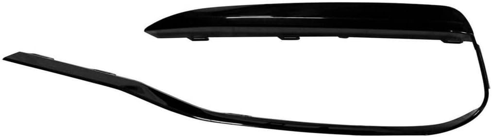 For BMW 340i/330e 2016 2017 2018 Bumper Cover Grille Molding Driver Side | Front | Lower | Sedan | w/Sport Line | Black | Air Inlet Surround Molding | Plastic | BM1046143 | 191275344057, 51117396853