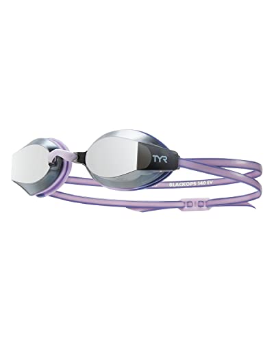 Lunettes de natation TYR Blackops 140 EV miroir argent violet racing