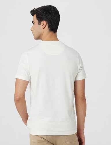 Image of U.S. POLO ASSN. Denim Co. Mens White Half Sleeve Cotton Fitted T-Shirt