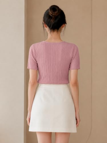 Image of Leriya Fashion Women Tops for Woman Half Sleeve | Top for Women Regular Fit Poly Cotton Round Neck | Ladies Tops | Casual Summer Top for Daily Office Wear