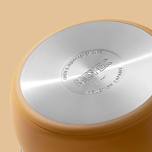 Meyer Accent Spark Induction Hob Pan Set - 6 Piece Stackable Pots and Pans Set with Universal Lids & Anti Spill Shape, Mix of Stainless Steel & Non Stick Cookware - Image 8