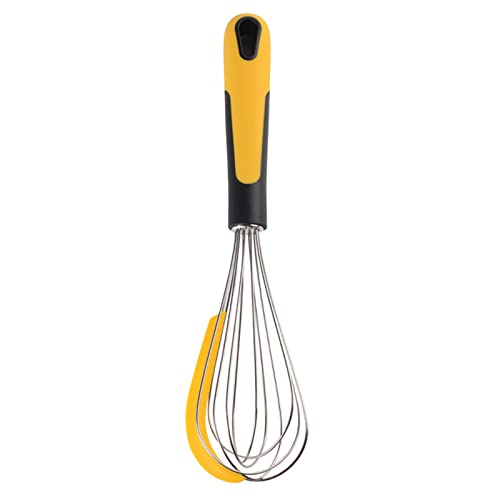 Batidor de Huevos Manual de Silicona Mezclador de Acero Inoxidable Espumador de Leche Batidor de Pasteles Herramienta para Hornear