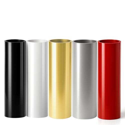 Smart Iron On Vinyl Pack for Cricut Joy/Joy 2(5.5In x 2Ft 5 Rolls) HTV Heat Transfer Vinyl for T-Shirt Matless Cutting for Long cuts 5 Assorted Colors Easy to Cut & Weed