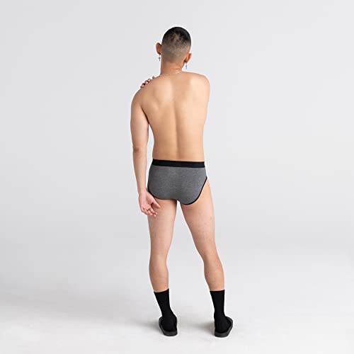 SAXX Underwear Co. Men's Underwear with Pouch Ultra Super Soft Brief Fly, Salt & Pepper, Small4