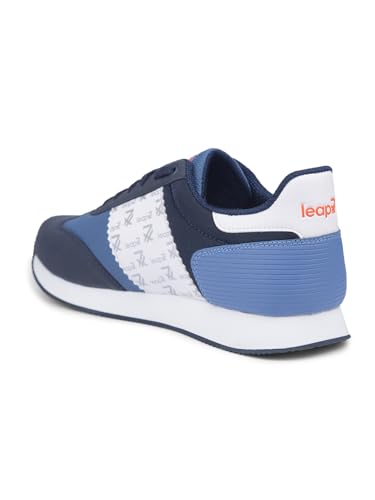 Image of Liberty LEAP7X BACKAM-1E Casual Shoes for Men with PU Upper | EVA Sole Coloured Lacing Sneakers | Soft & Comfortable Footbed | Memory Foam Insole | Quick-Wear Elastic Laces | Stylish & Modern