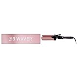 The Beachwaver Co. 3B Waver - Midnight Rose | Triple Barrel Hair Waver for Mermaid Waves | Professional Curling Iron with Adjustable Temperature, LED Screen, and Ceramic Barrels