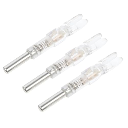 Parliky Archery Accessories 3 Pack Led Lighted Arrow Nocks Tails 6.2mm Perfect for Night Archery