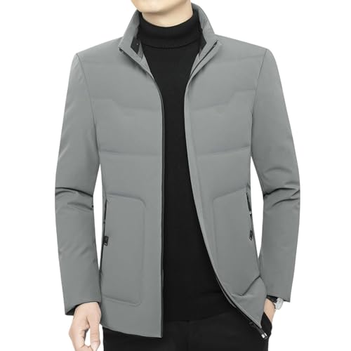 Chaqueta de plumón resistente al frío con aislamiento grueso y diseño ligero
