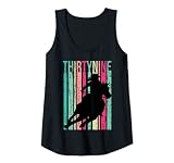 Mujer Retro Rodeo 39 Cumpleaños Caballo Amante Vaquera País 39 Camiseta sin Mangas