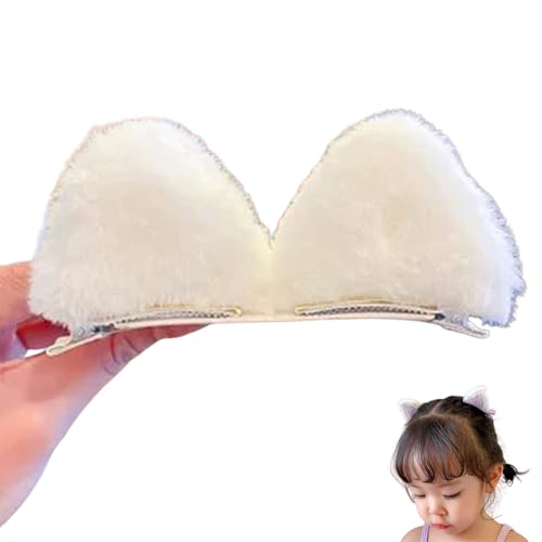 2Pcs Hair Clip Cat Ear Barrettes Cosplay Costume Accessories Side Hair Clips for Women Girls Theme Party