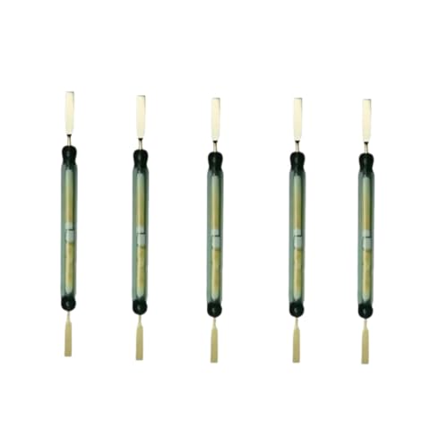 10PCS Normally Open N/O Reed Switches 5.4 * 52MM, 1.3A 80W 250V High Power Magnetic Induction Sensor GC1525 for Industry