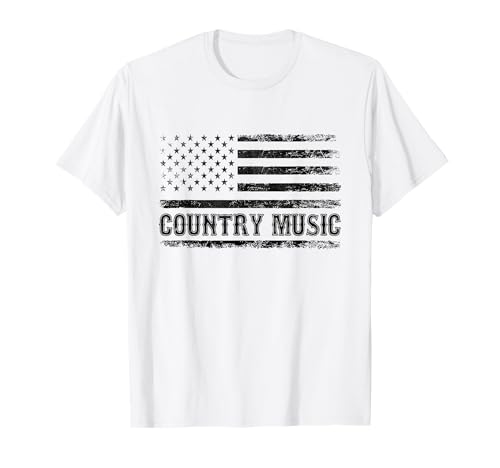 Country Music Drapeau américain Song Lover USA Patriot T-Shirt